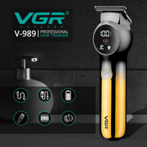 ماكينة تحديد وحلاقة الشعر الاحترافية VGR V-989 بشاشة رقمية